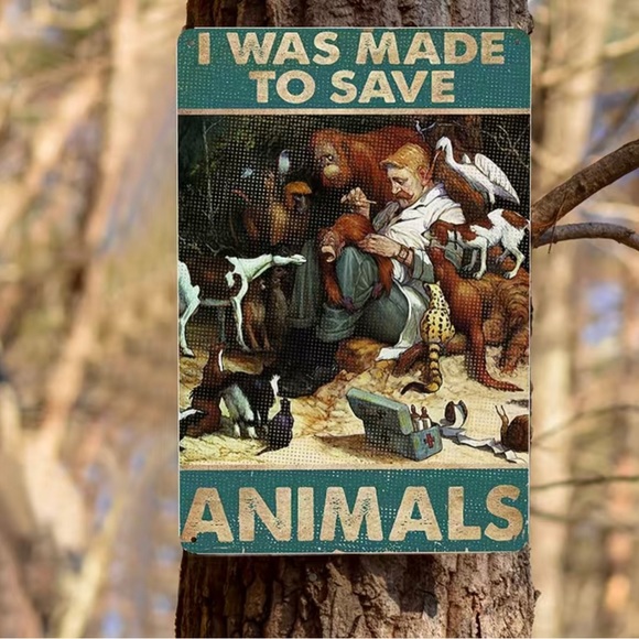 Animal Rescuer’s Metal Sign - Picture 3 of 4